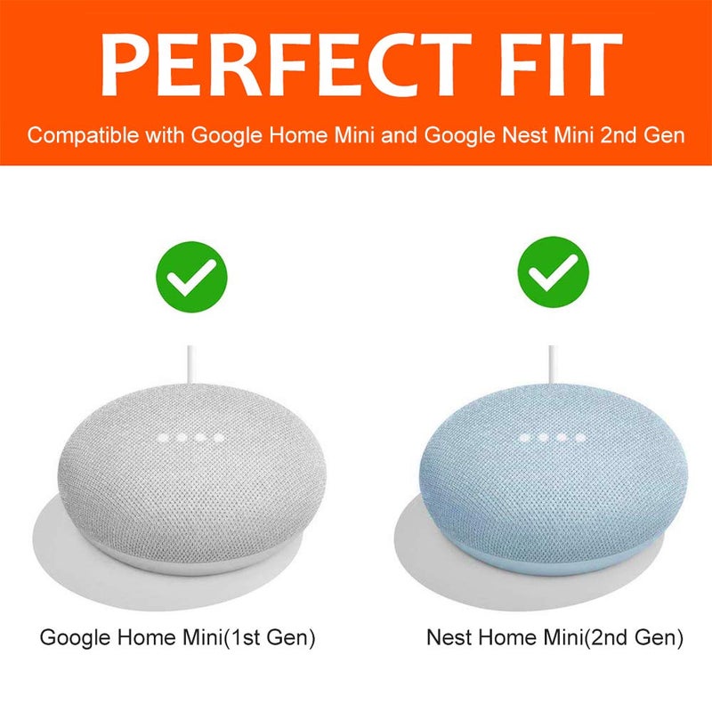 PEF Outlet Wall Mount Holder for Google Nest Mini and Google Home Mini, A Space-Saving Accessories with Cord Management for Google Mini Smart Speaker, No Messy Wires or Screws (2 Pack) - Image 4